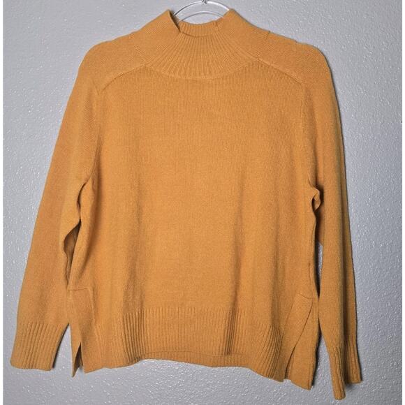 Banana Republic Sweaters - Banana Republic Petite Women's Mustard Yellow Pullover Turtleneck Sweater